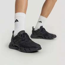 Adidas Giày chạy bộ bằng lưới thoáng khí dành cho cả nam và nữ - màu đen - Xem 2