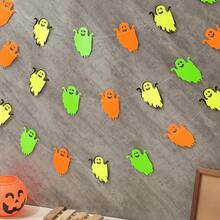 SELAMAT HALLOWEEN Spanduk Bendera Fluorescent dengan Kelelawar, Hantu, , Jaring Laba-laba Dekorasi Dinding Latar Belakang Pesta Suasana Perayaan Liburan 1 Set 1 Buah - Beraneka warna - View 13