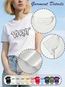 Women's 100% Cotton T-Shirts, Fun Women's T-Shirt With Retro Nature Graphic Print, Gift For Ladies - Unisex Everyday Wear For Women And Men - Simple Graphic Print T-Shirts For Women, Elegant Summer Blouses, Ideal Gift For Mother's Day - 白色 - 查看 4