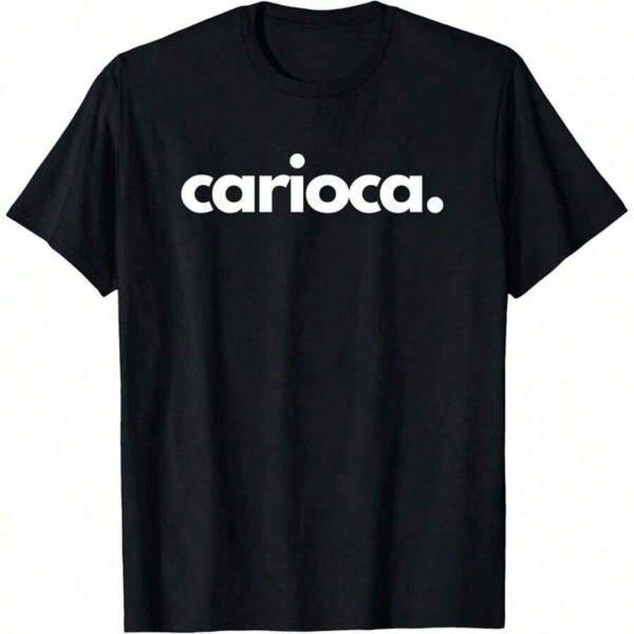 1 pieza Camiseta de manga corta de cuello redondo holgada unisex de 180g, 100% algodón puro transpirable y suave, estilo Y2K Bababask con estampado gráfico moderno, ideal para mujer y hombre, perfecta para uso diario, festivales, conciertos y todas las estaciones - Negro - Ver 1
