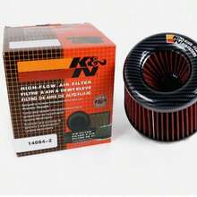 RED K&N 3inch 76mm Super Power Air Filter High Flow Performance Intake Cleaner ` - A - View 3