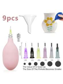 6/9pcs Pottery Tool Set - Designed For Pottery Artists And DIY Enthusiasts. No Charging Required; Made Of Durable Material, Suitable For Various Projects. - Multicolor - View 7