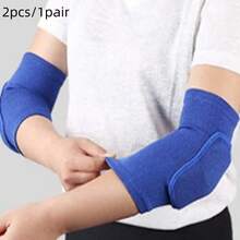 Bộ 2 chiếc/1 cặp ống bảo vệ khuỷu tay co giãn unisex, hỗ trợ khuỷu tay khi chơi thể thao, miếng đệm khuỷu tay bằng mút dày dành cho tennis, bóng rổ, bóng đá, bóng chuyền, cỡ người lớn. - Nhiều màu - Xem 11