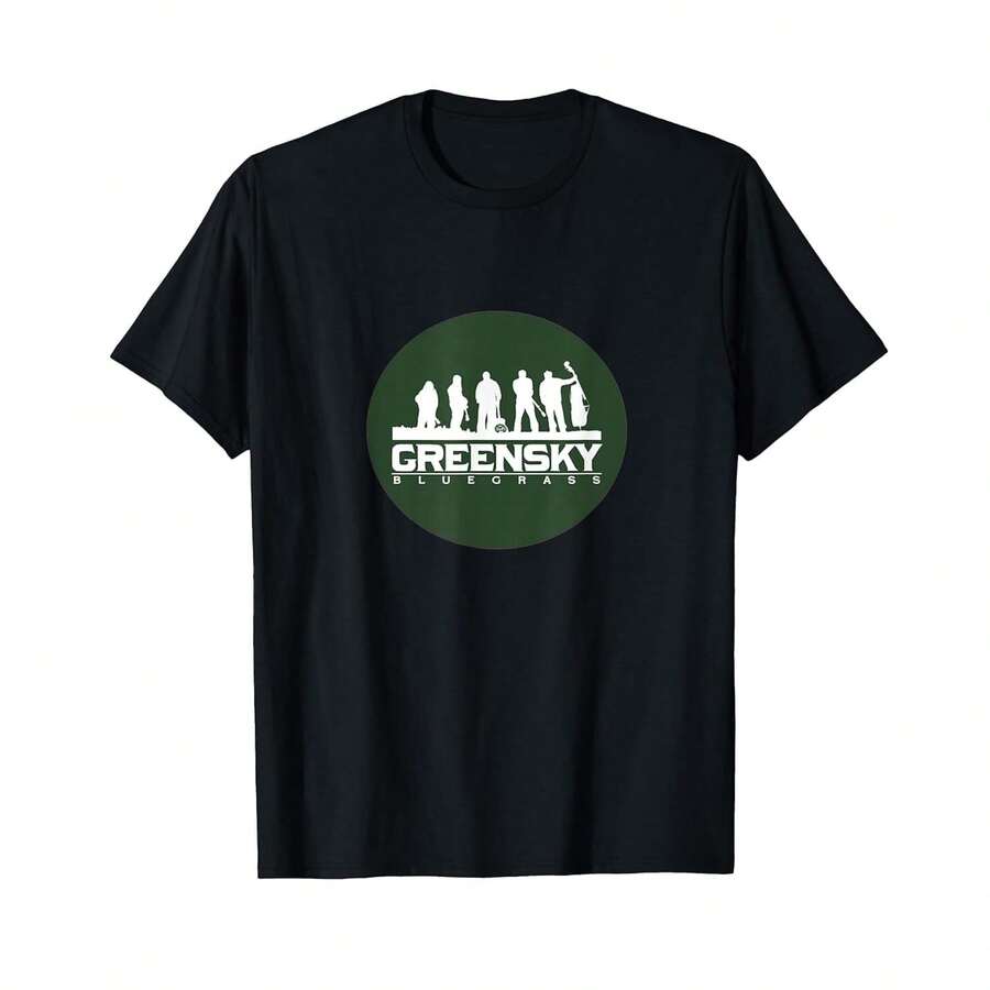Camiseta unisex de manga corta, T-Shirt Festival verde bluegrass.T-Shirtplayeras hombre,spiderman,, mujer,romwe men,boho chic,maestras regalos,camiseta para mujerconjuntos curvy para mu,y2k, - Negro - Ver 1
