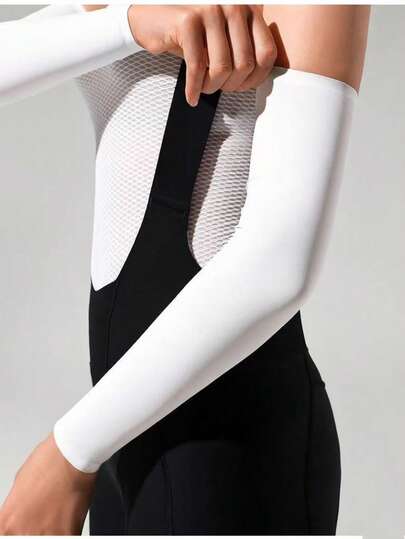 UPF50+ Ice Silk Cooling Arm Sleeves For Women, UV Protection Non-Slip Breathable Arm Cover For Driving Cycling Outdoor Sports