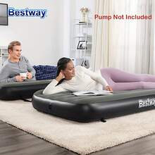 Bestway 67922 3-In-1 Inflatable Mattress, Inflatable Camping Mat, Inflatable Bed, Flocked Surface For Backpacking, Hiking, Portable Camping Mat - Black - View 2