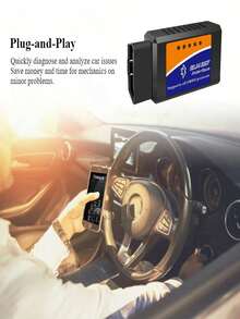 Escáner OBD2 Inalámbrico - Diagnóstico Completo del Sistema, Prueba de Emisiones y Monitoreo de Datos en Tiempo Real para Sistemas Android e iOS, Herramienta de Diagnóstico de Vehículos con Interfaz OBD-II sin Batería, Compatible con la Mayoría de Modelos de Automóviles, Aplicación Gratuita y Soporte 24/7, Regalo Perfecto para el Día de la Madre - Negro - Ver 7