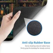 Library Mysterious Mouse Pad XL - Alfombrilla de mouse antideslizante con base de goma antideslizante para computadora portátil y juegos de computadora de 31.5 x 12 pulgadas - Biblioteca misteriosa - Ver 5