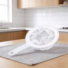 1pc 100/200/300 Mesh Filter Screen, Suitable For Soy Milk, Juice, Coffee, Wine Filtration | Durable Non-Electric Kitchen Strainer With Ergonomic Handle - Filter Screen With Handle - View 10