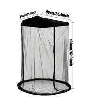 Mark Lamp Outdoor Camping Fishing Mosquito Net Cover, With Zipped Opening, Waterproof Canopy. Does Not Include Chair. Used For Sunshade Chair, Insect-Proof Net, Mosquito-Proof Breathable Fabric Design. Suitable For Fishing And Camping. - Black (excluding Chair) - View 9