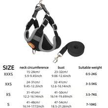 Reflective No Pull Dog Harness & Leash Set, Adjustable Escape Proof Soft Vest Harness For Small Medium Dogs & Cats, Comfortable Pet Walking Harness For Outdoor Training & Travel - MultiWarna - View 27