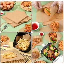 150pcs Food Wax Paper, Greaseproof Paper, Paper, Sandwich Wrapping Paper, Cake Liner Paper, Oil-Resistant Paper, Burger Wrapping Paper, Fried Food Liner Paper, For Packaging Bread, Burgers, Fries, Sandwiches, 50/150/300pcs - Multicolor - View 5