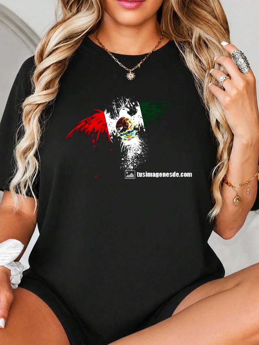 México Fl-ag Eagle Graphic Print, Grunge Splatter Art Design, Red White Green, para Wall Decor o Art Prints.jpgRegalos personalizados: Camisetas para mujer con estilos modernos, hippies, casuales y minimalistas. Ropa masculina personalizada única, armarios cápsula, ropa básica/urbana para hombre. Regalos ideales para novios, familiares y amigos, adecuados para cumpleaños, vacaciones, colegio/competiciones, deportes/escalada, etc., también adecuados para la moda de otoño y actividades urbanas. Verano negro.