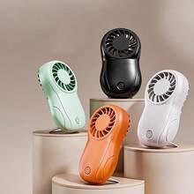 sweetfull Ventilador de escritorio personal portátil y silencioso recargable por USB, con 3 ajustes de velocidad, diseño deportivo, esencial para refrescarse en exteriores, campamentos, playa y verano - multicolor - Ver 4