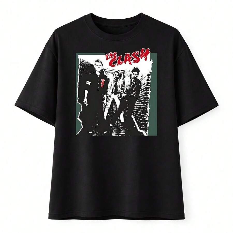 The Clash Band Comfort Color Unisex Shirt1 - Black - View 1