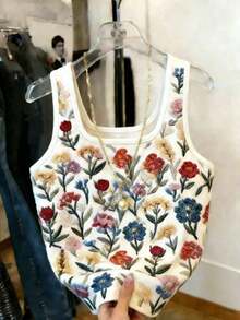 Mejor vendido top ajustado estampado para mujeres - Multicolor 2 - Ver 4