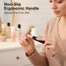 HIWRBDTI 6 Pack Metal Nail File Set For Natural Nails, Professional Stainless Steel Sword Fingernail File With Sharp Tip &Amp; Non-Slip Handle, Thin Sapphire Grit Diamond Finger Nail Files For Women &Amp; Men - trắng - Xem 4