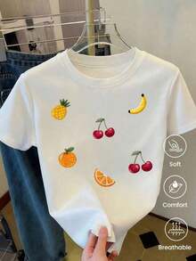 Camiseta de mujerCamiseta de manga corta de moda para primavera y verano de 2026, hecha en México, 180 gramos.Estampado de dibujos animados, modelo de pareja, apta para uso interior o exterior.Cuello redondo, unisex, ideal para oficina y ocio.Paquete de una pieza.Cómoda y ligera - Blanco - Ver 6