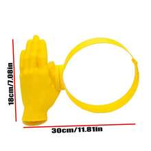 Sombrero de sol con forma de mano creativa que bloquea la luz solar, diadema con forma de mano interesante, sombrero de verano novedoso y protector solar para exteriores - Multicolor - Ver 7