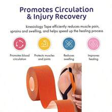 Waterproof Kinesiology Tape, Suitable For Muscle Protection Bandage During Sports And Fitness (2.5cm*5m) - Multicolor - View 23