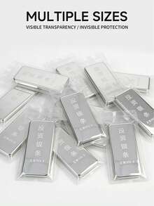 100入 PVC防變色透明珠寶袋,防氧化透明可重複密封PVC口袋袋,適用於珠寶、銀條、金條儲存,適合耳環、戒指、項鍊、銀條、金條,加厚收藏品收納扁平袋 - 無色 - 查看 5