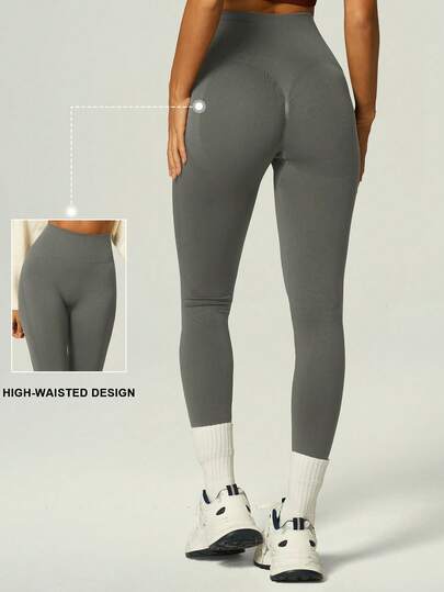 UONNOU Women's High Waist Seamless Leggings, Super Soft & Stretchy Yoga Pants, Spring/Summer