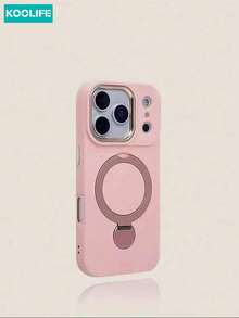 Ốp lưng điện thoại từ tính xoay 360° màu hồng Koolife, chất liệu PC+TPU mờ chống sốc, có vòng đỡ, tương thích với Apple 17/17pro/17promax/17Air/16/15/14/13 - Hồng - Xem 6