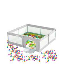 Portable Baby Playpen, Foldable Playpen For Children, Various Colors Available - Light Grey - View 6