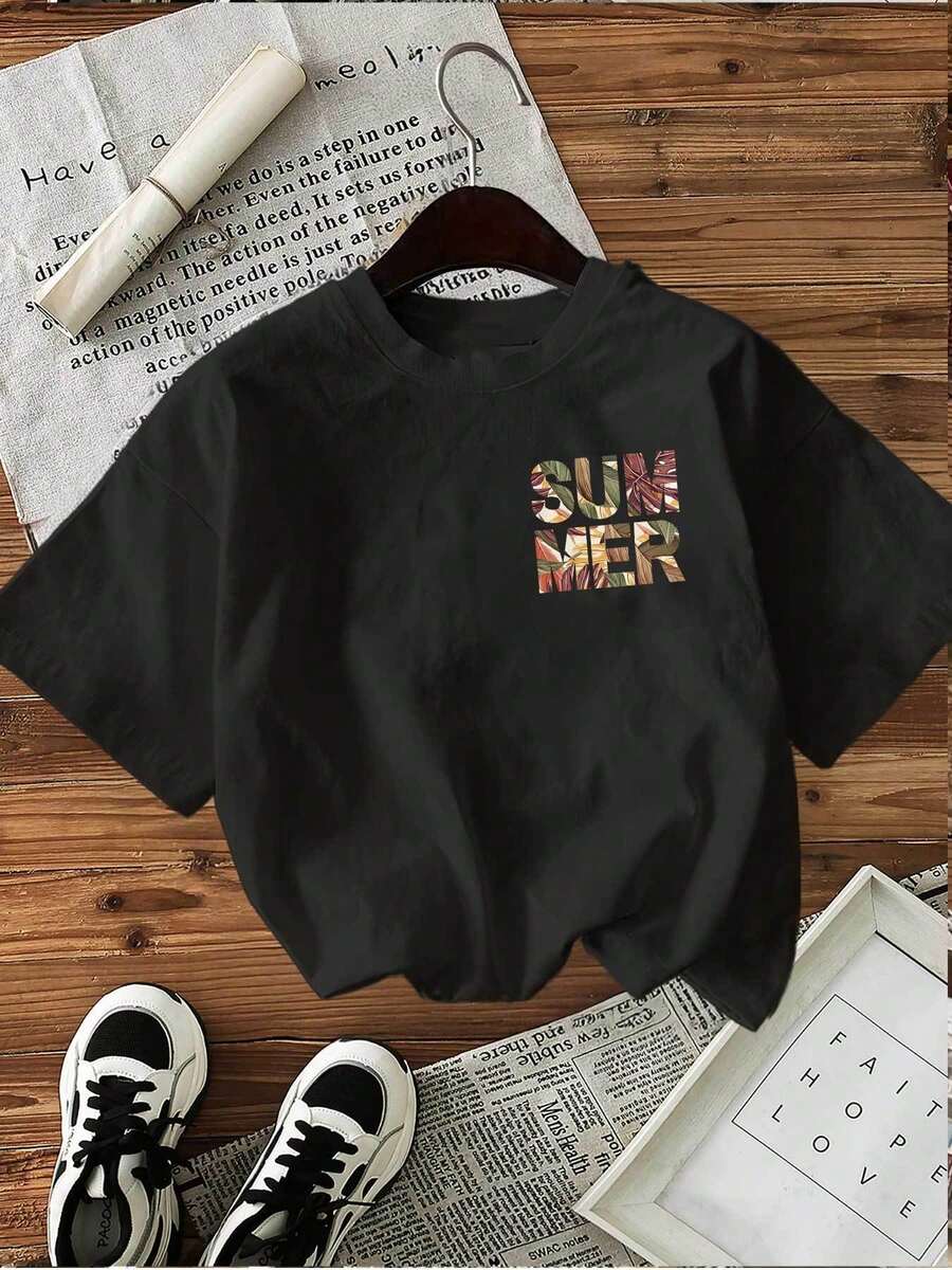 Dam-T-shirts - Svart - Visa 1