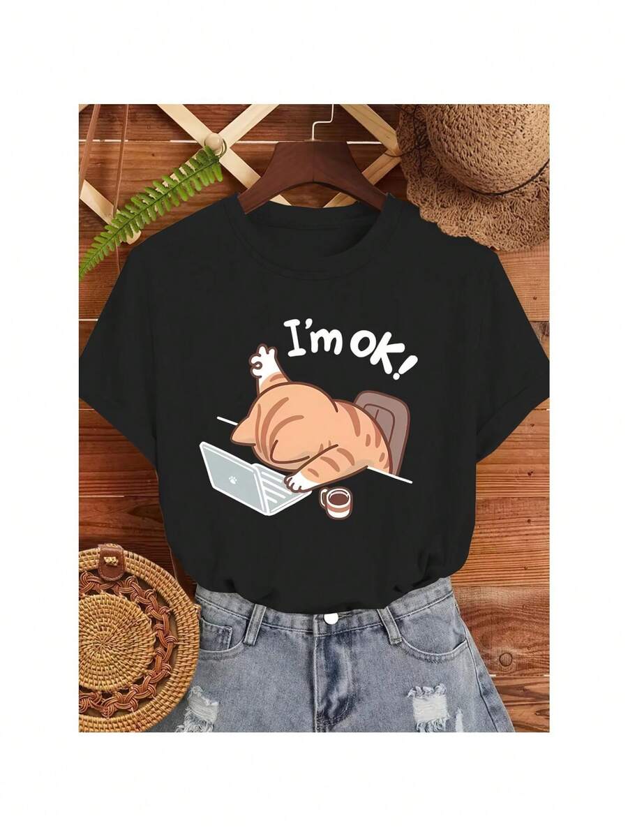Women T-Shirts - Black - View 1