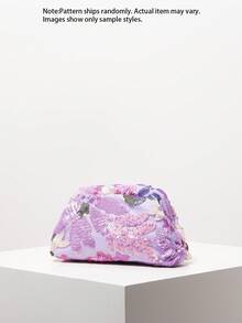 (隨機圖案) 女款手拿包、亮片包、花卉、刺繡包、晚宴、派對穿搭、舞會包、舞會配件、婚禮用品、優雅、禮物 - 彩色 - 查看 2