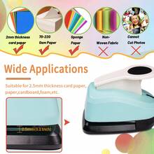 1.5 Inch/38mm Round Hole Punch Cutter Tool, Fashionable Hollow Round Pattern, 1.5 Inch/38mm DIY Portable For Paper Crafts, Card Making, Scrapbooking, Student Use - 1.5 Inch 38mm Circle Puncher - View 7