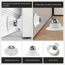 1pcs Magnetic Door Stoppers For Bottom Of Door  Adhesive Windproof Wall Mount Stop Heavy Duty Modern Wedge Holder - 1pcs - 查看 2