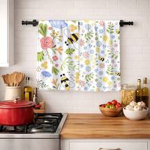 2/4/6pcs Dish Towel Set, Bee Pattern Print, Super Absorbent Microfiber Modern Cloth, Cooking & Baking Tea Towel, Dishcloth, Cleaning Towel, Hand Towel, Highly Soft & Absorbent, Kitchen Decor, Gift For Neighbor, Mom, Birthday, Housewarming For Friends, Kitchen Essentials, Daily Necessity - Multicolor - View 4