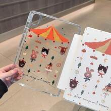 适用于 iPad 第 11 代（A16 芯片）的保护套，磁吸式闭合保护盖，双面印花图案，智能平板电脑保护套，支持智能休眠/唤醒功能，高透明亚克力背板；适用于 iPad 第 10 代（9 代 10.2 英寸）的保护套，三折支架，防摔防弯折背板；适用于 Redmi Pad 2 11 英寸/Pad SE 11 英寸（2023 款）的保护套，Matepad 保护套；适用于华为 Matepad SE 11 英寸（2024 款）/Matepad 11.5 S 的保护套。 - 無色 - 查看 2