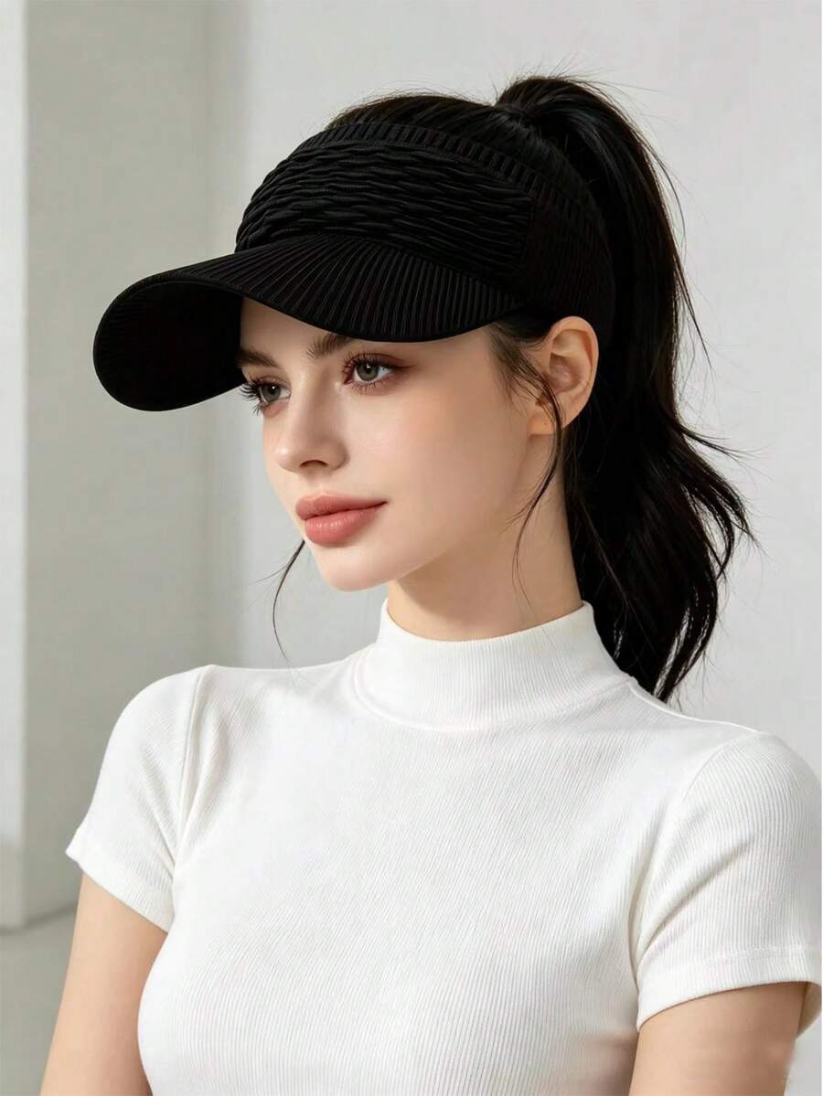 1 Piece Unisex Sport Sunshade Adjustable Cap,Casual Multi-Functional Breathable Sun Protection Hat, Suitable For Daily Wear,Fashionable And Versatile. - Baseball Cap - View 1