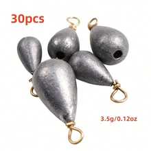 30 viên chì câu cá có khóa xoay bằng đồng thau, dùng cho câu cá nước ngọt. - Nhiều màu - Xem 11