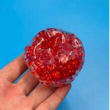 1 pieza Juguete apretable transparente en forma de granada, pelota antiestrés realista, accesorio de alta calidad para aliviar el estrés - Multicolor - Ver 8