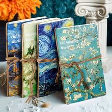 1pc/2pcs/4pcs, Van Gogh Sketchbook-A5 Vintage Travel Notebook With Starry Night Design|80 Blank Pages, With Vintage Leaf Tag&Bandage Binding, Suitable For Hand Drawing, DIY Writing, Planning, Perfect Gift For Artists, Christmas Gift - A5 - View 17