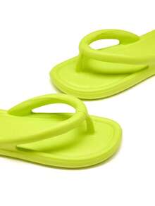 Trivaya Women's EVA Fashion Thong Slippers, Thick Soft Sole Indoor Home And Outdoor Flip Flops - Green - View 5