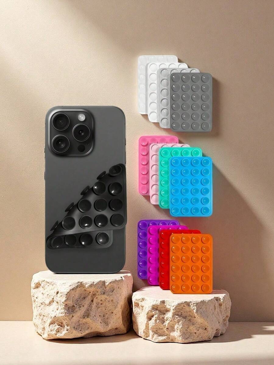 Silicone Suction Cup Phone Holder, Octobuddy Brand Adhesive Phone Holder, A Must-Have Product For Returning To School, Suitable For Halloween, Christmas And Other Holidays, And Can Be Given As A Gift. - Multicolor - View 1