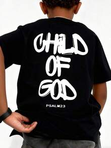 Coolqubz Camiseta de Manga Corta con Cuello Redondo Casual y a la Moda para Adolescentes - Blanco - Ver 5