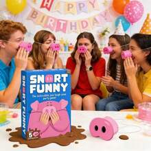[Free Shipping] Snort Funny – The Oinkcredible You Laugh You Lose Party Game!Hilarious Pig Snout Challenge With 150 Cards|   Fun Game For Kids, Teens, & Adults, Ideal For Parties, Game Nights, Birthdays (1pc) - 1 CÁI - Xem 2