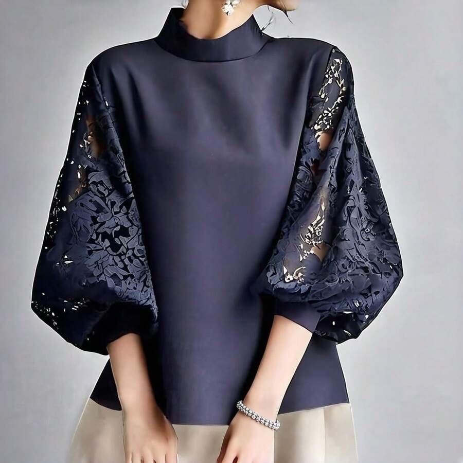 Women Tops - Navy Blue - View 1
