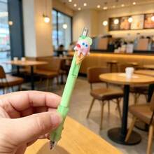 SpongeBob SquarePants 1/3/5件套可爱3D卡通快餐主题中性笔，薯条和汉堡图案学生文具 - 圓形 - 查看 5
