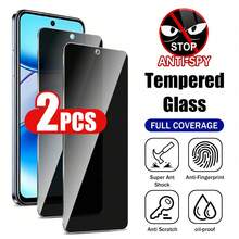 XINHONGYU 2pcs 28 Degree Privacy Tempered Glass Screen Protector, Compatible With Redmi K90 Pro Max, Note 14 Pro+, Note 15 Pro+, Turbo 5 Max, 15, A3 Full Coverage - Black - View 22