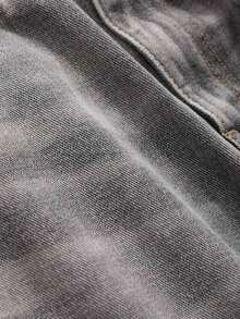 Pantalones vaqueros versátiles y casuales de mujer con bolsillos y estampado de leopardo, estilo Y2K - Gris Claro - Ver 8