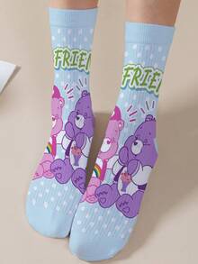 1 Đôi tất nữ Care Bears in hình cá nhân hóa, in kỹ thuật số 360 độ với các họa tiết thú vị như Gấu Cổ Vũ, Gấu Ước Nguyện, Gấu Trái Tim, Gấu Thiên Thần, Gấu Cáu Kỉnh và nhiều hình khác, phong cách tối giản thời trang, phù hợp để mang hàng ngày và làm quà tặng tốt nghiệp/sinh nhật. - Nhiều màu - Xem 8