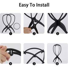 9-Piece Portable Wig Stand Set For Multiple Wigs - 1 - View 3