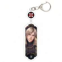 1pc Crisis 4 Keychain, Keychain, Anime Keychain, Leon Kennedy, Wong, Albert Wesker, Jack, Luis, Ashley, Leon Keychain, Bag Pendant, Car Pendant, Hanging Decoration, Birthday Gift, Party Favor - 彩色 - 查看 10